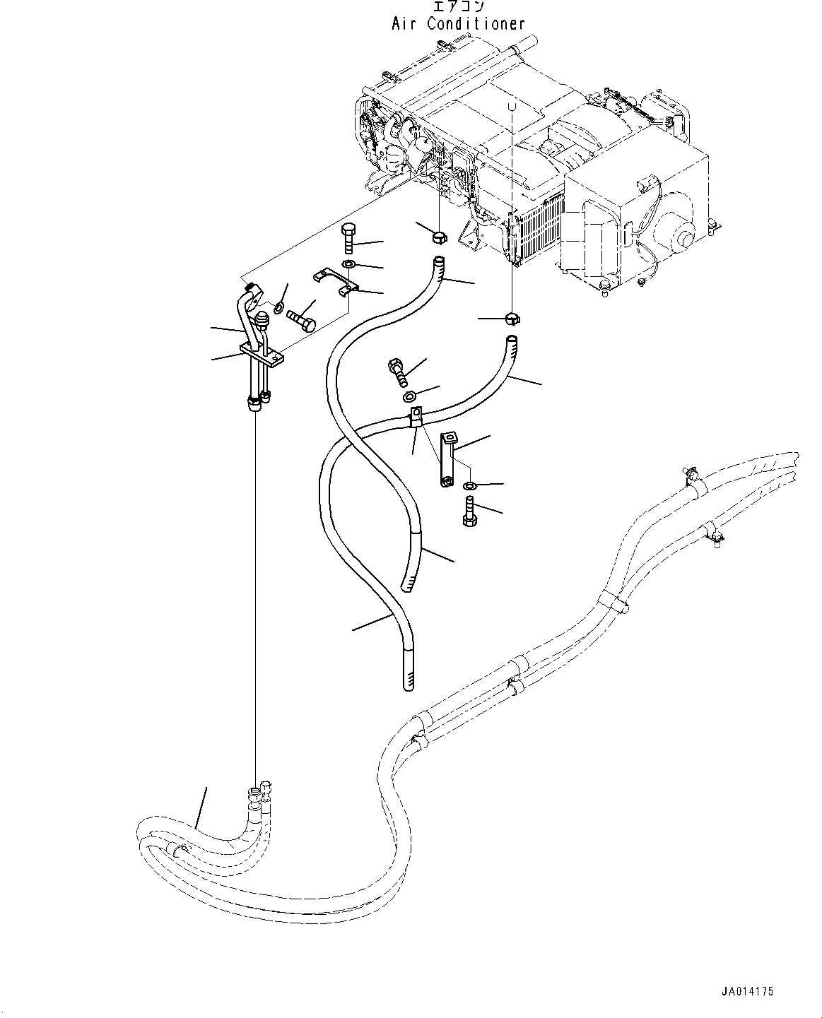 Hose(Air Conditioner Piping,Piping) (234-07-81210) KOMATSU