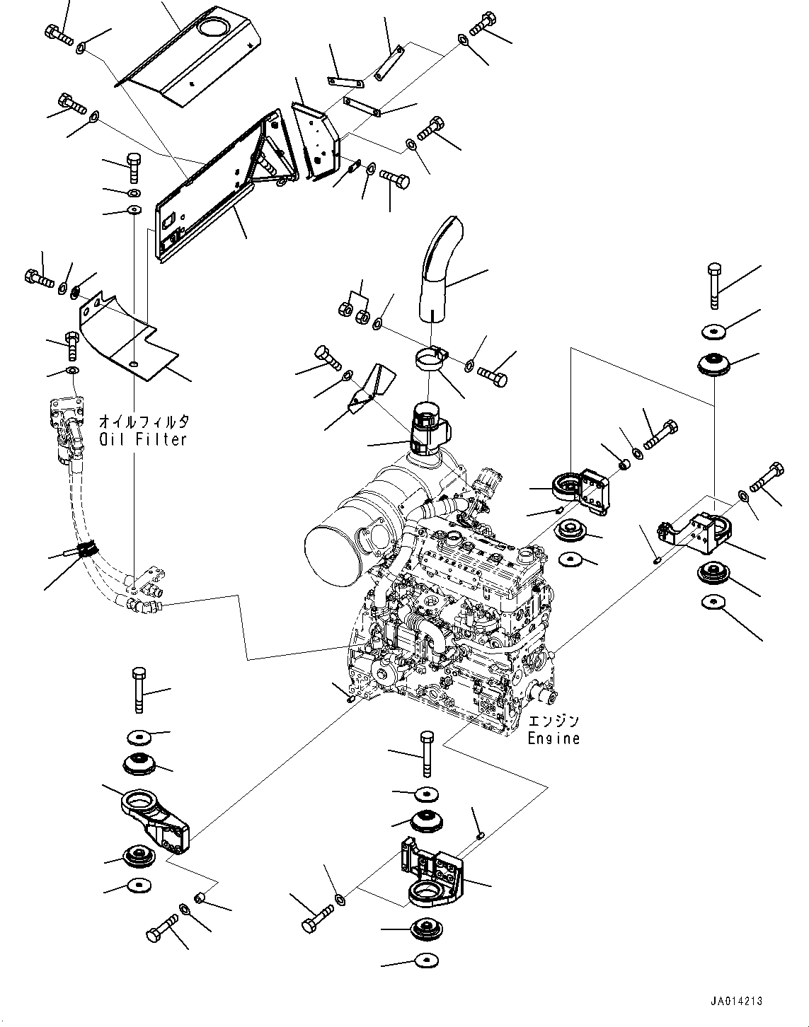 Крышка 22P-01-21140 KOMATSU