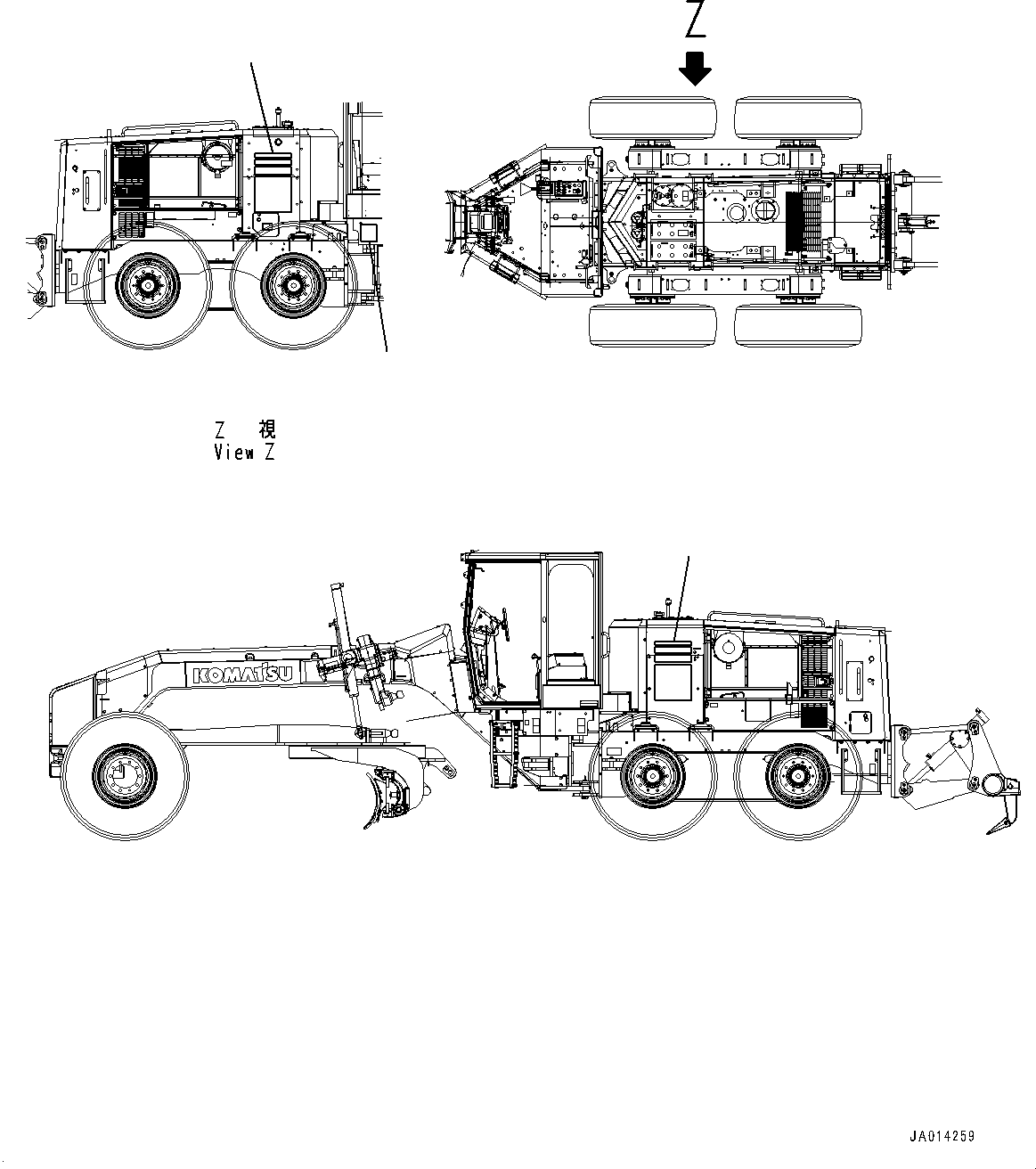 Схема смазки 234-53-81111 KOMATSU