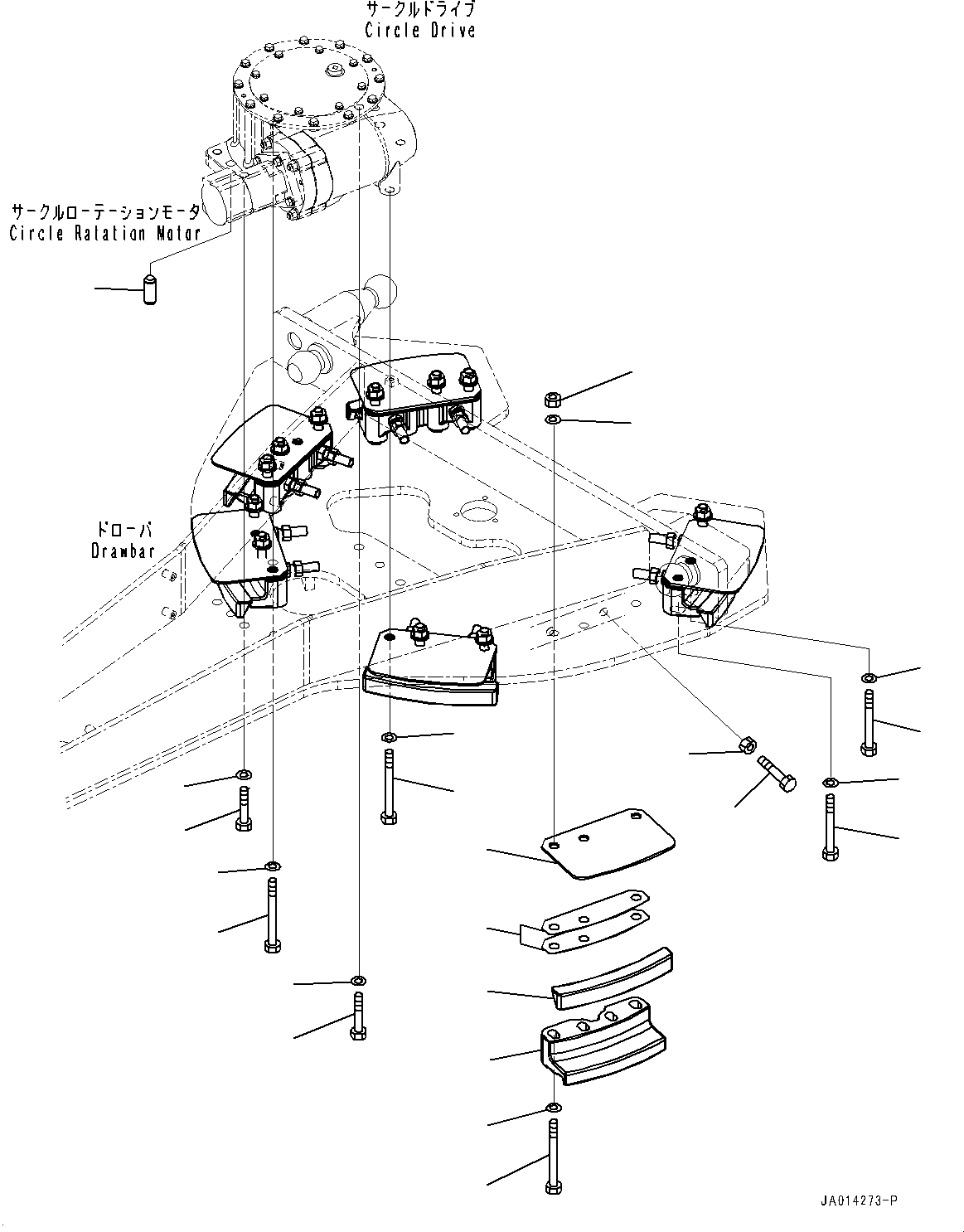 Регулировочная прокладка T=1,0 мм 234-70-81830 KOMATSU