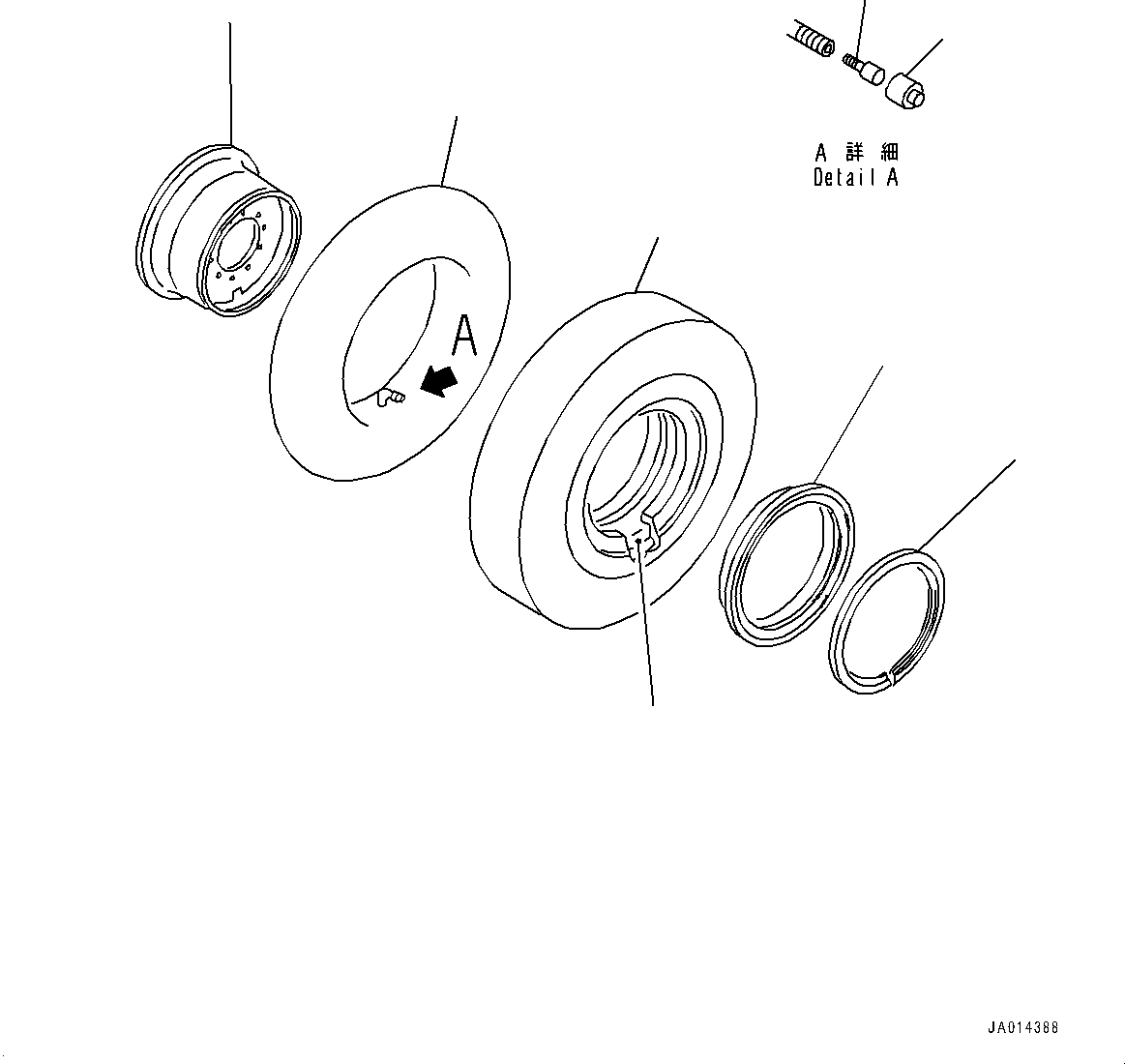 Tire and Rim Assembly 234-30-82300 KOMATSU