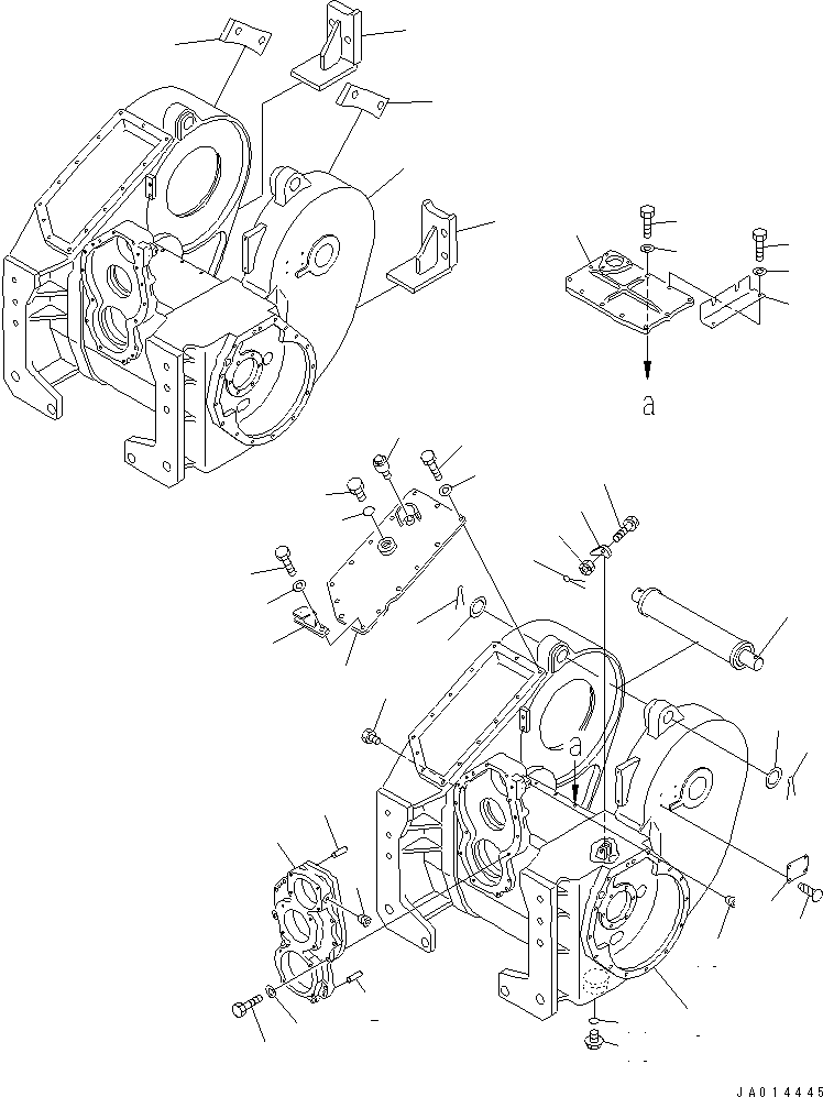 BRACKET,L.H. (WITH FAIR LEAD) 14X-960-8221 KOMATSU