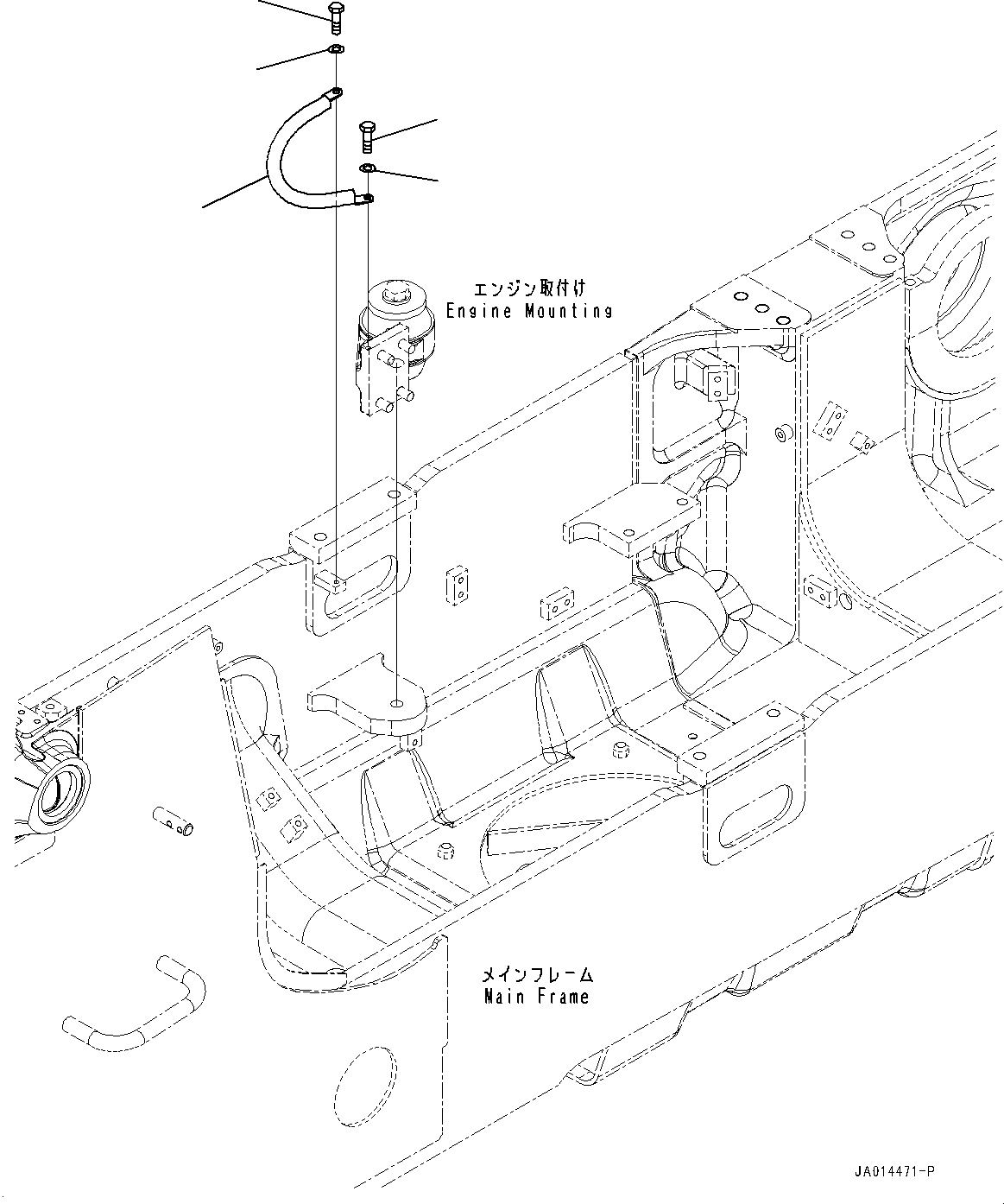 Провод массы 08028-FD040 KOMATSU