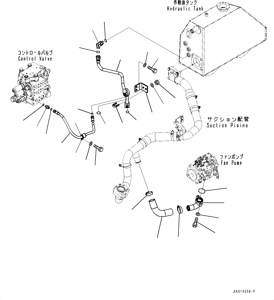 Шланг 14U-62-22790 KOMATSU