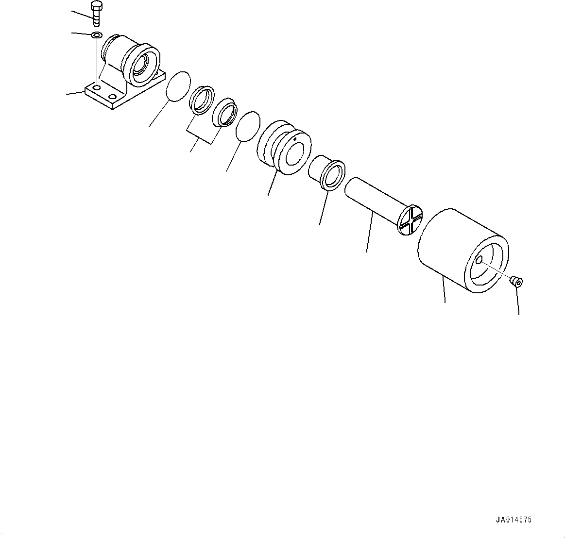 Carrier Roller Assembly 203-30-00330 KOMATSU