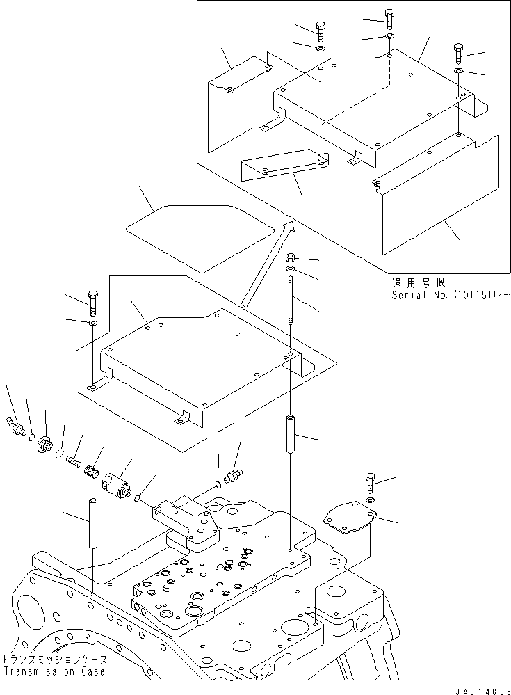 Крышка 42C-15-15550 KOMATSU