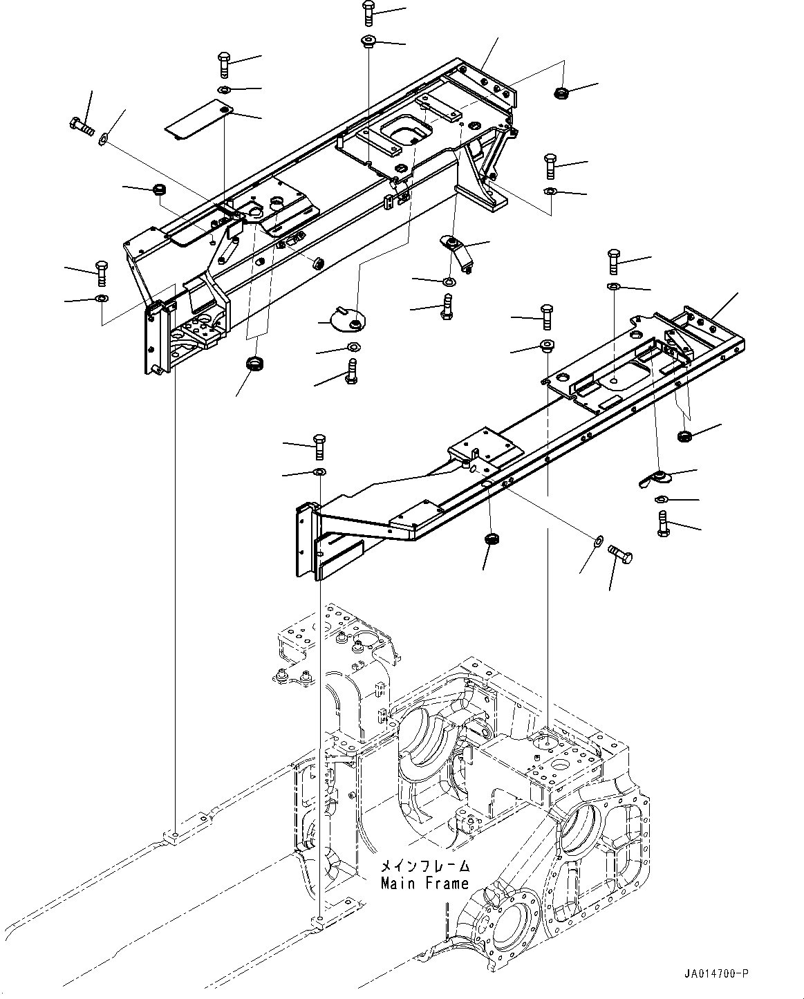 Крыло 14U-54-21232 KOMATSU