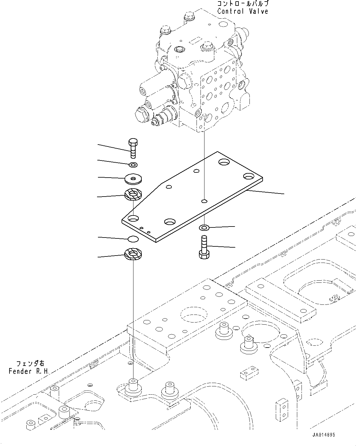 Пластина 14U-60-22210 KOMATSU