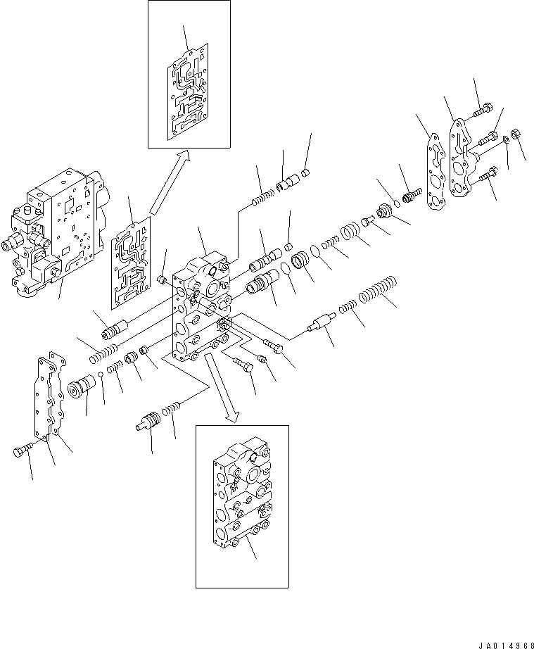 Управляющий клапан в сборе (\2\419-15-15031) KOMATSU