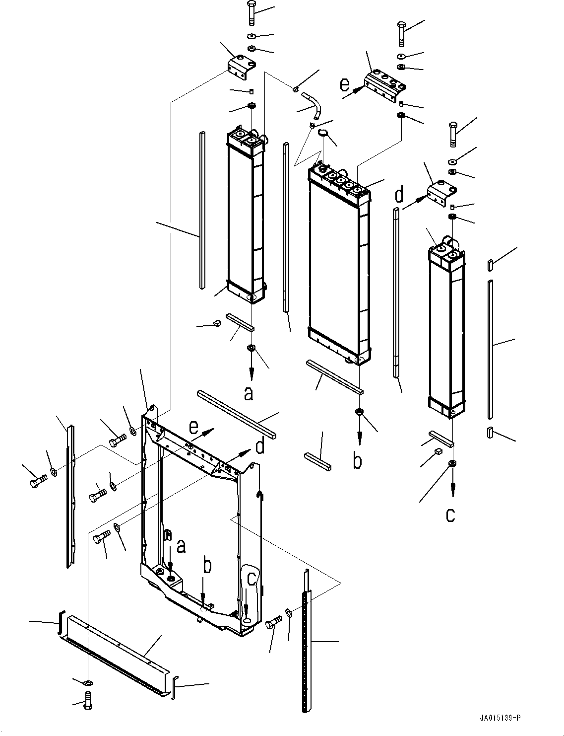 Radiator Core Assembly 14X-03-71111 KOMATSU