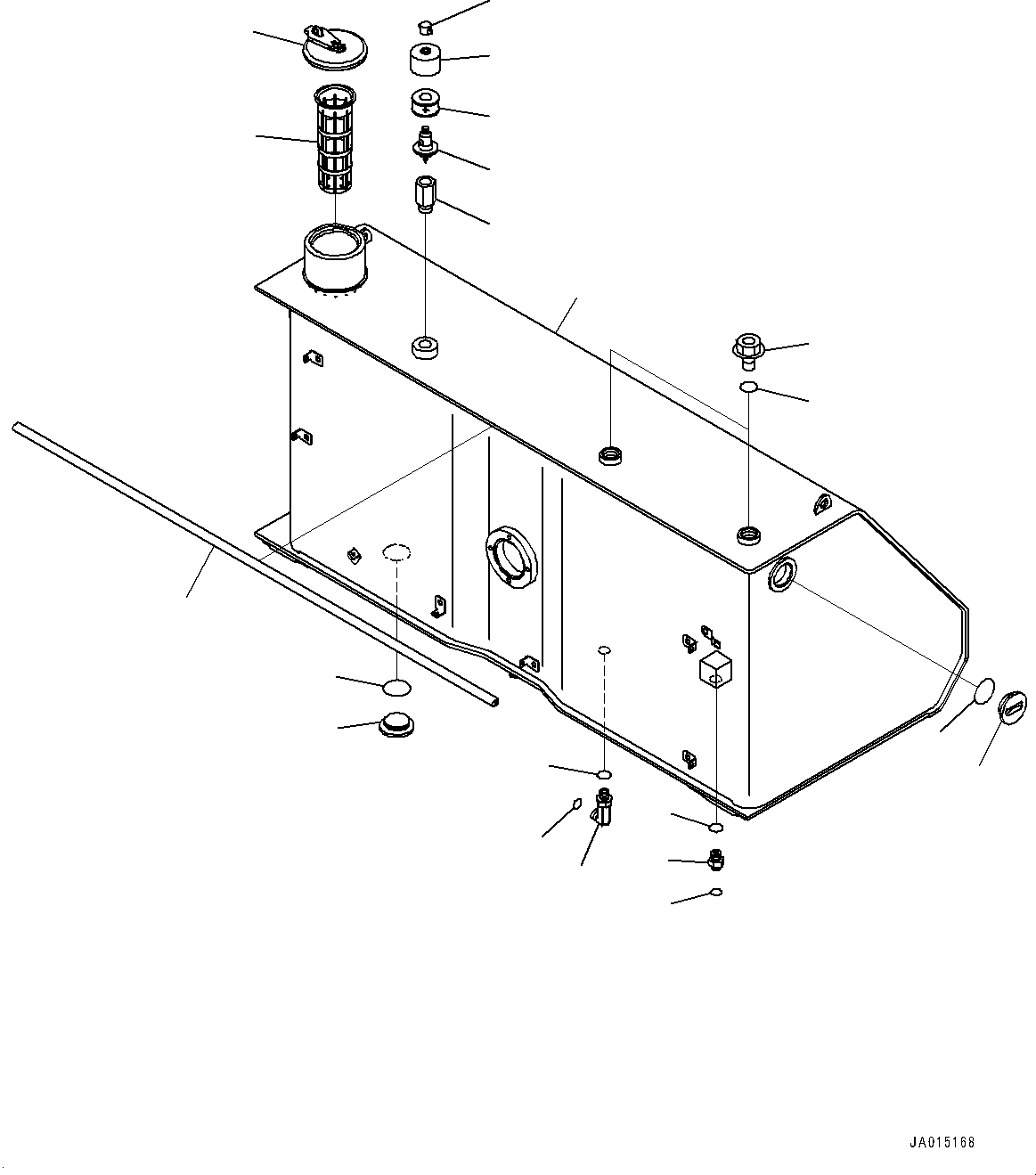 Tank Assembly, Fuel 14X-04-71111 KOMATSU