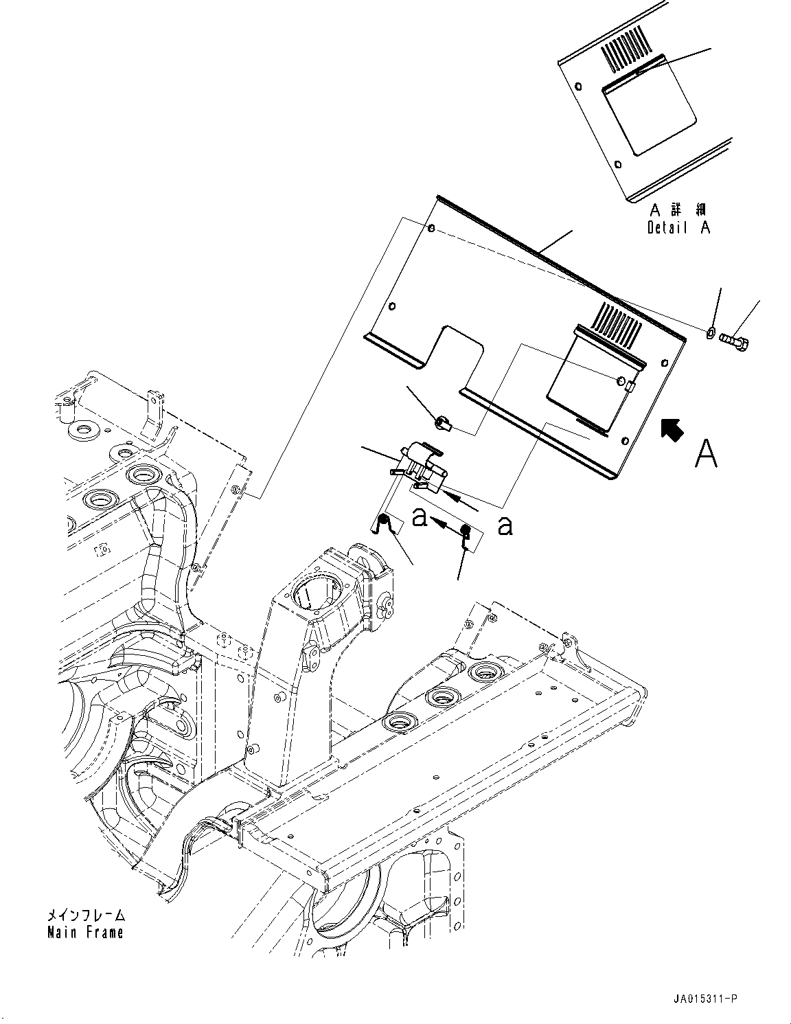 Кронштейн сварной 14X-54-73530 KOMATSU