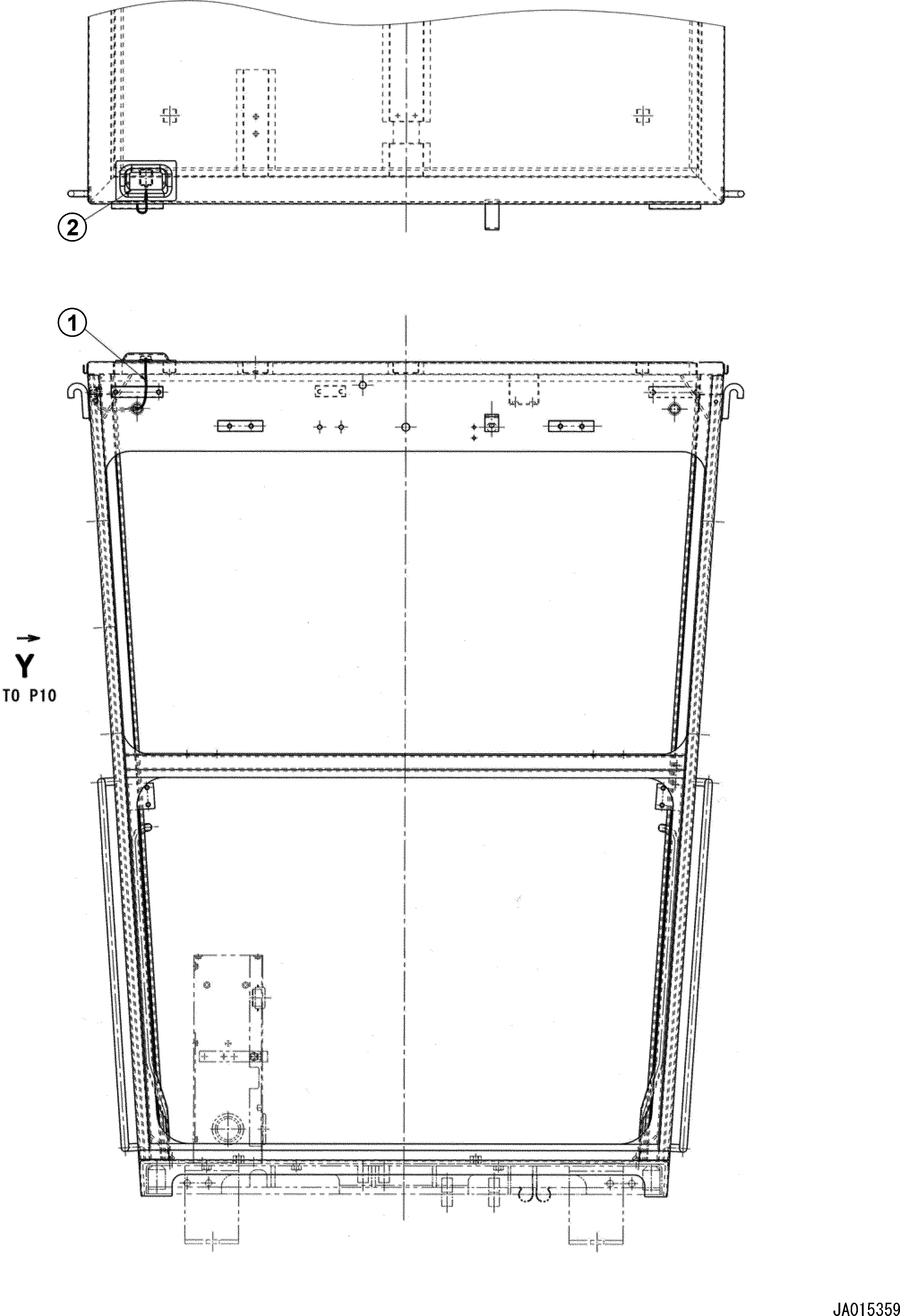 Antenna Assembly, GPS 23B-06-31340 KOMATSU