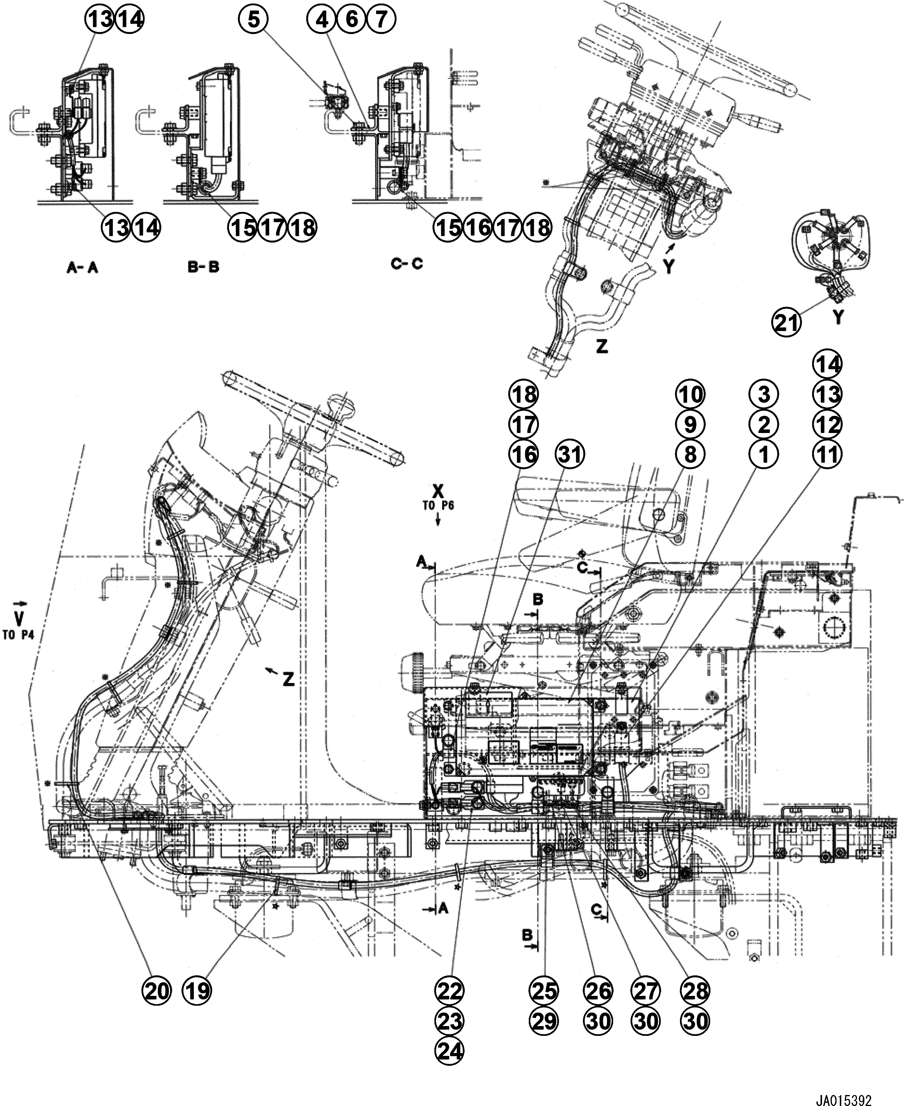 Пластина 196-54-55390 KOMATSU