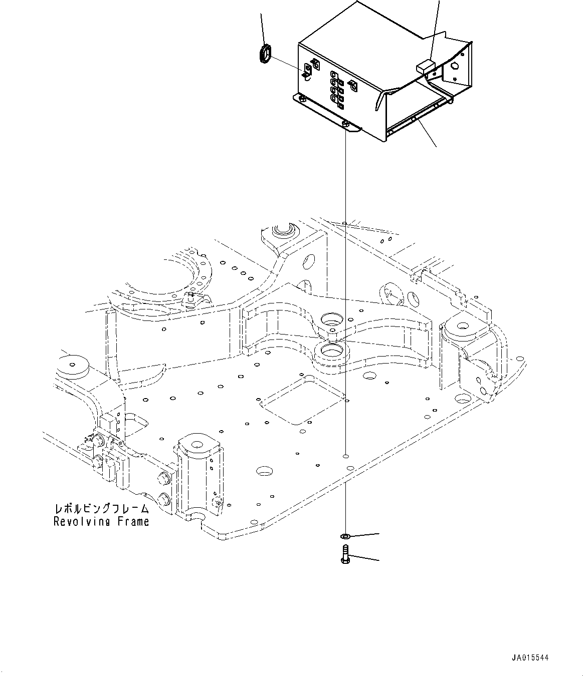 Крышка 22P-54-23351 KOMATSU