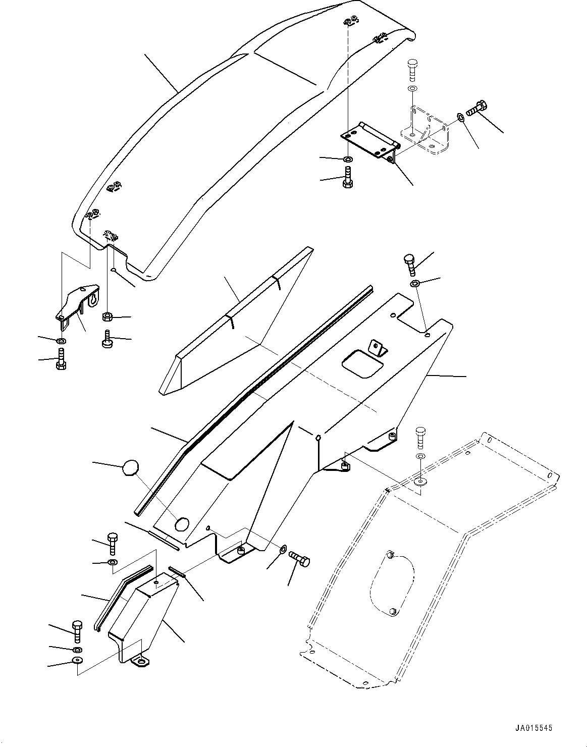 COVER, ASSEMBLY 22P-54-21800 KOMATSU