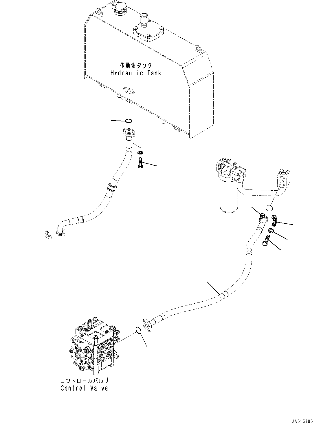 Hose(Hydraulic Piping,Filter) (418-62-51750) KOMATSU