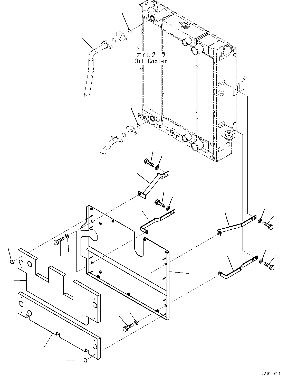 Hose(Hydraulic Piping,Oil Cooler Piping) (417-62-45150) KOMATSU