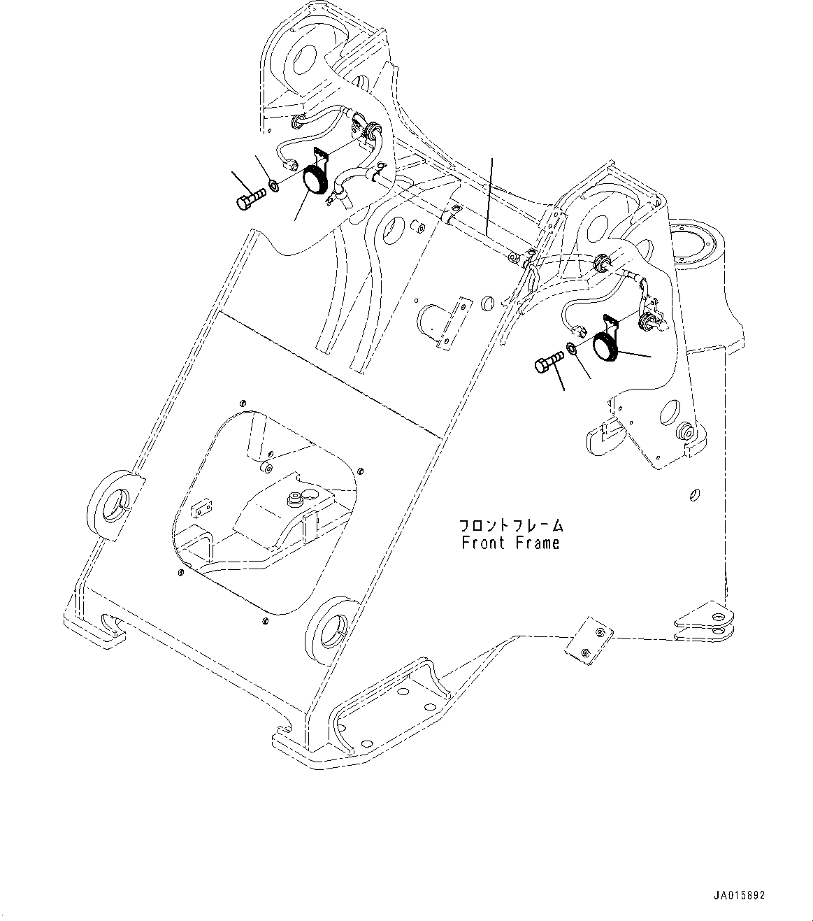 Wiring Harness(Front Electric Wiring Harness,Wiring Harness, Front,With Boom Kick-out,Front Working Lamp) (417-06-42170) KOMATSU