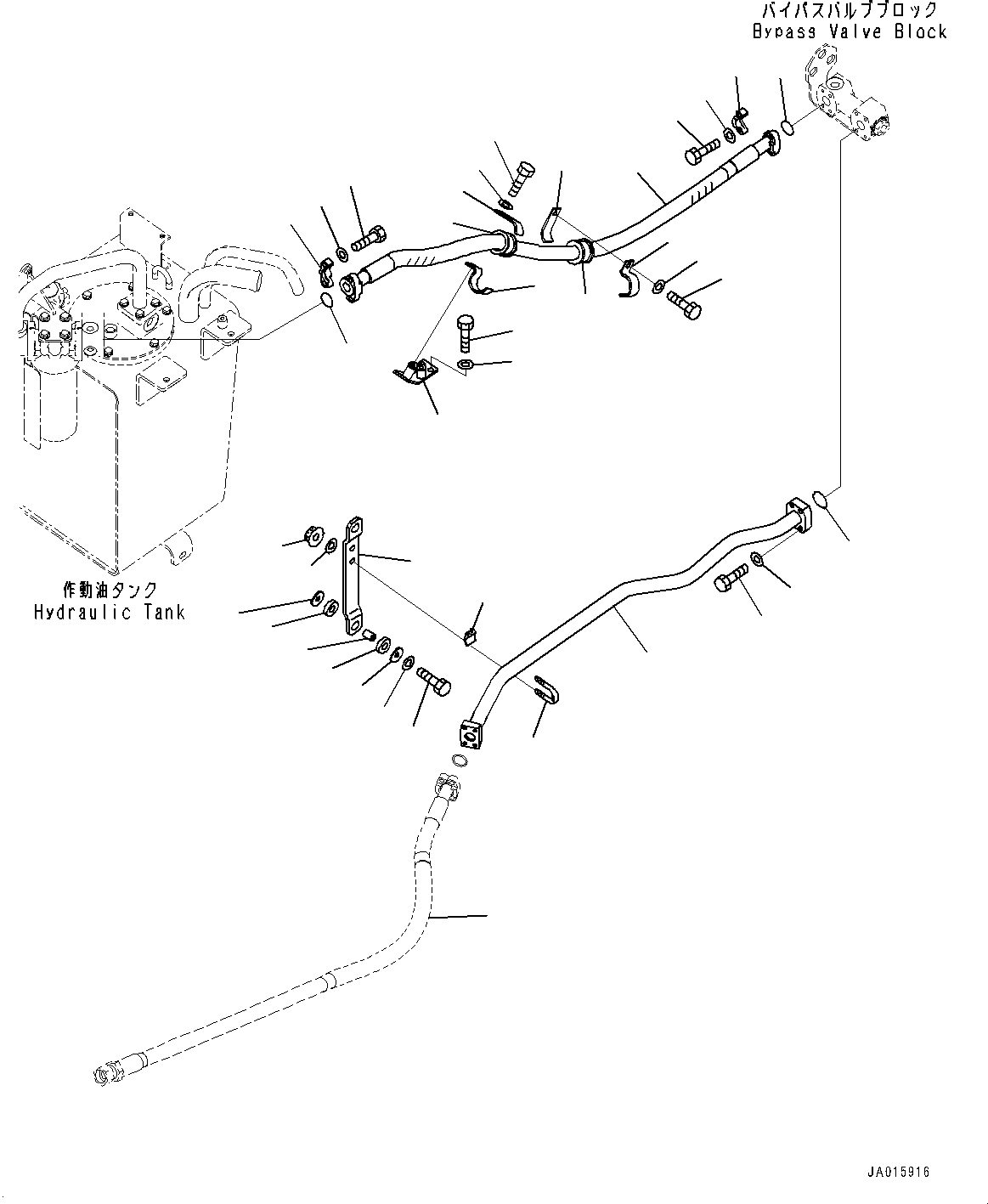 Hose(Hydraulic Piping,Control Valve Piping) (417-62-41620) KOMATSU