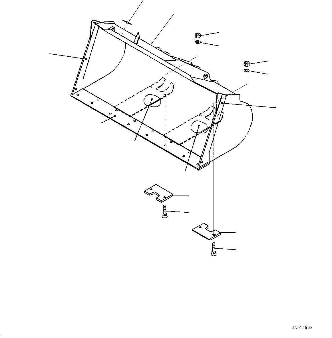 Bucket Assembly 417-T81-5201 KOMATSU