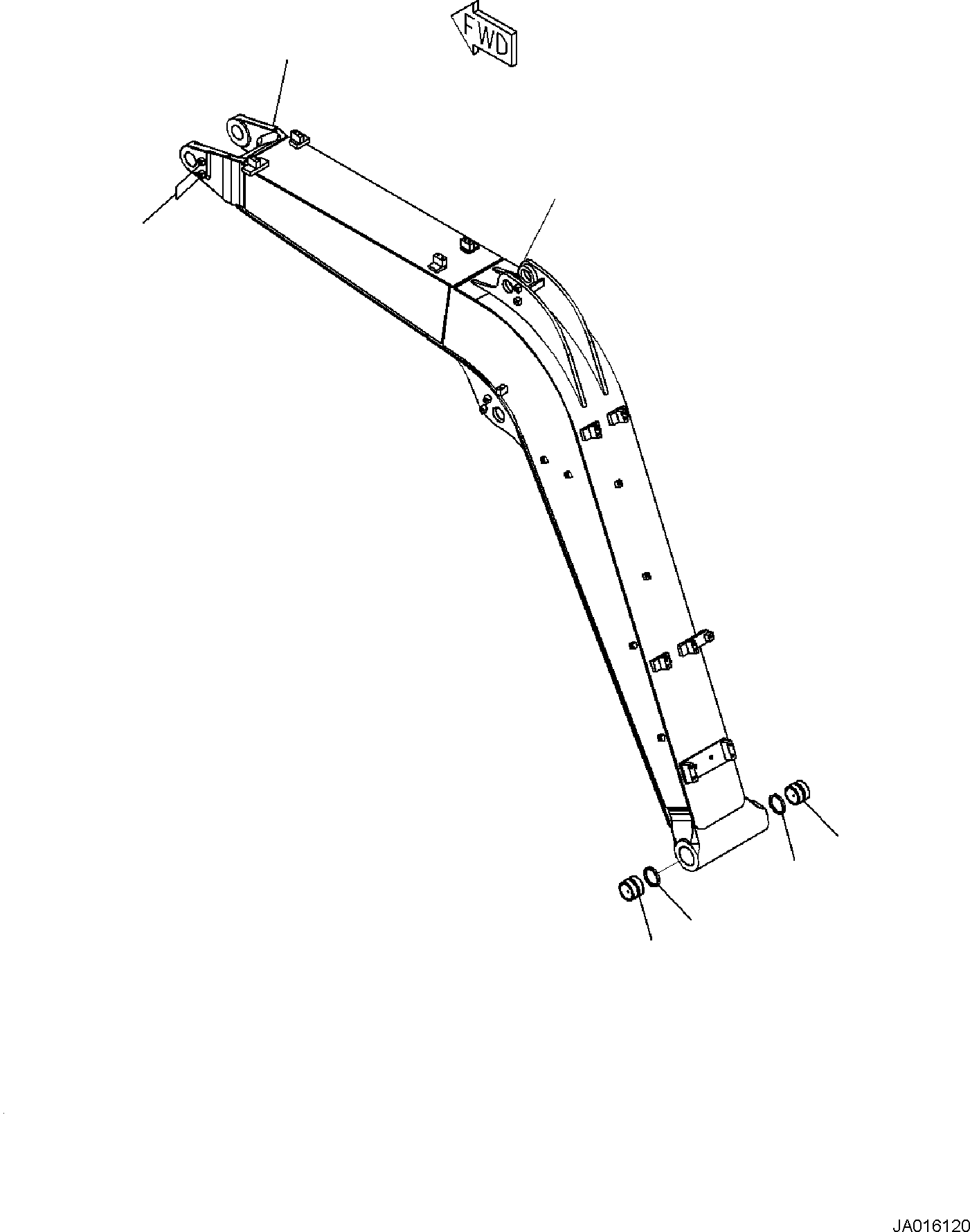 Boom Assembly 22P-70-01171 KOMATSU