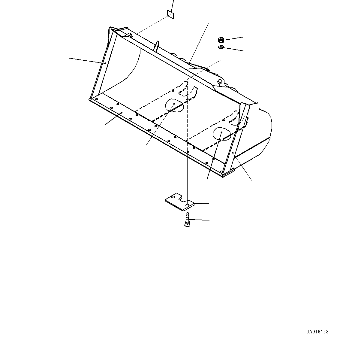 Bucket Assembly 417-T81-5100 KOMATSU