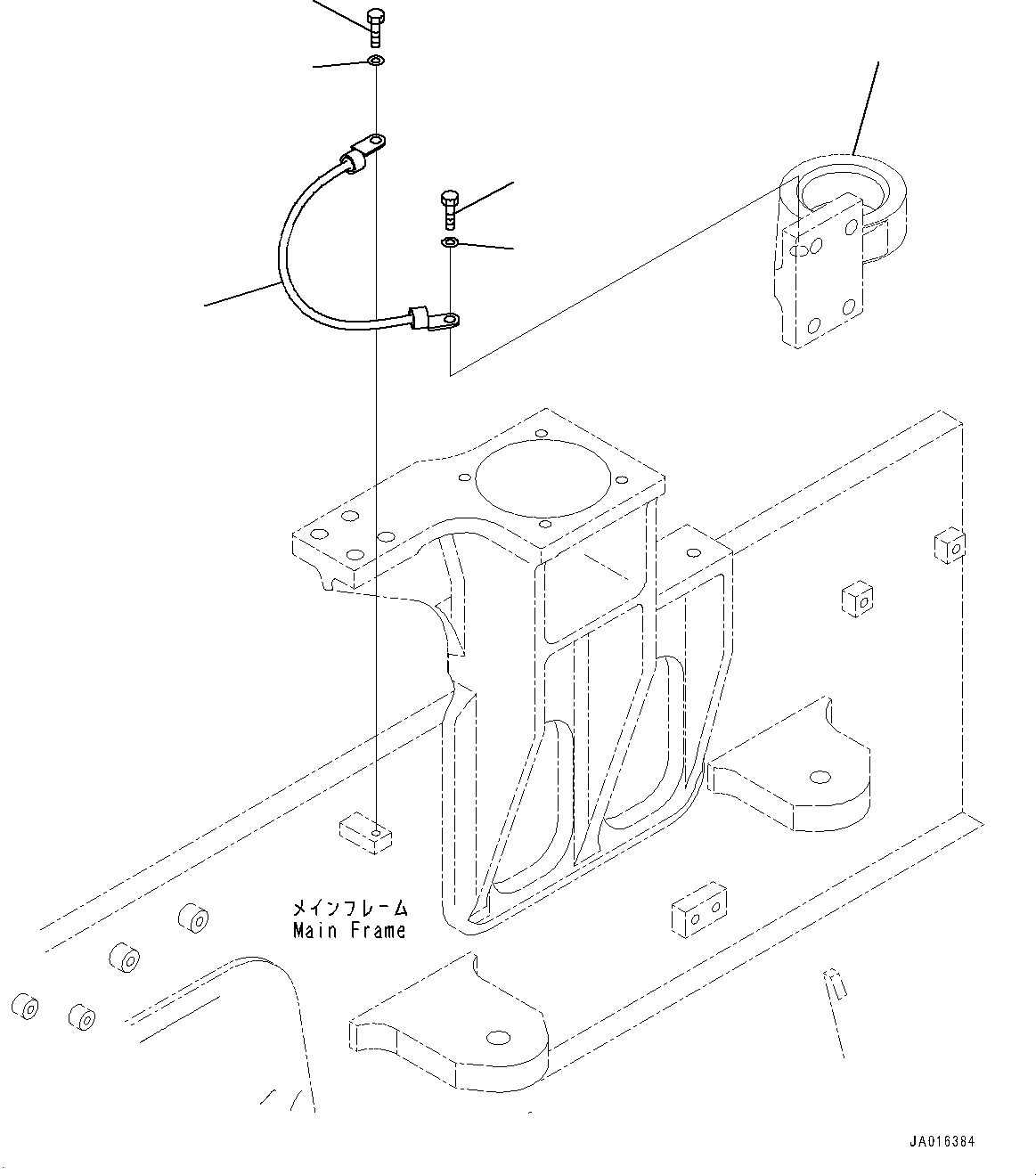 Bracket(Engine Mounting) (14X-01-51141) KOMATSU