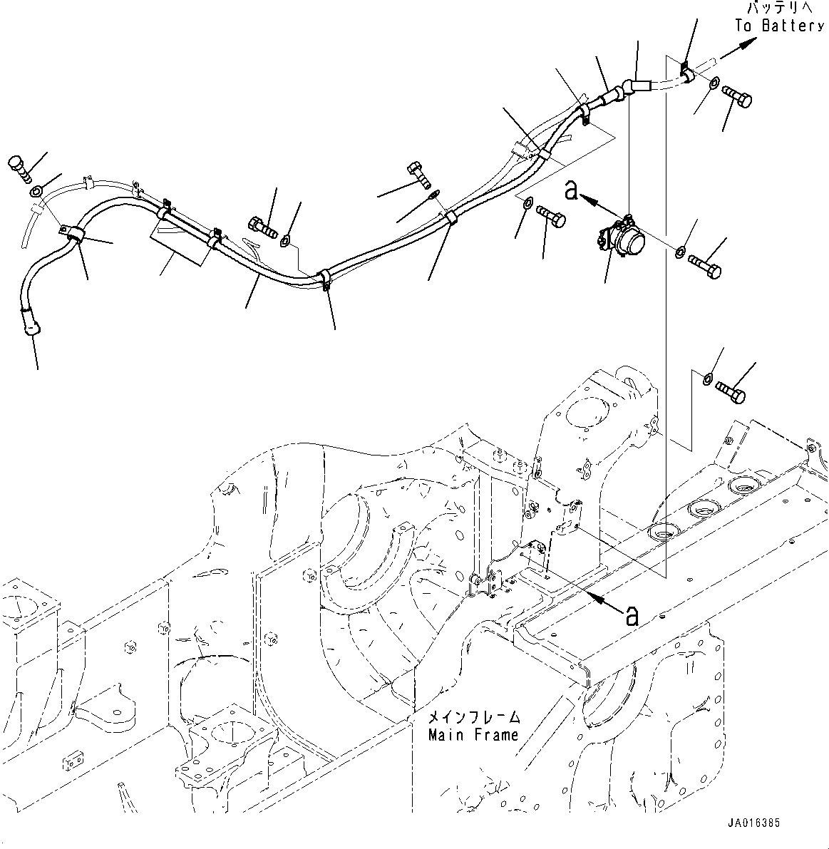 Кабель 14X-06-61281 KOMATSU