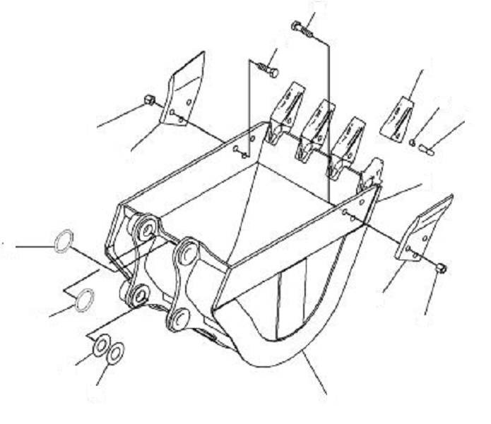 PLATE, L.H 201-70-81B60 KOMATSU
