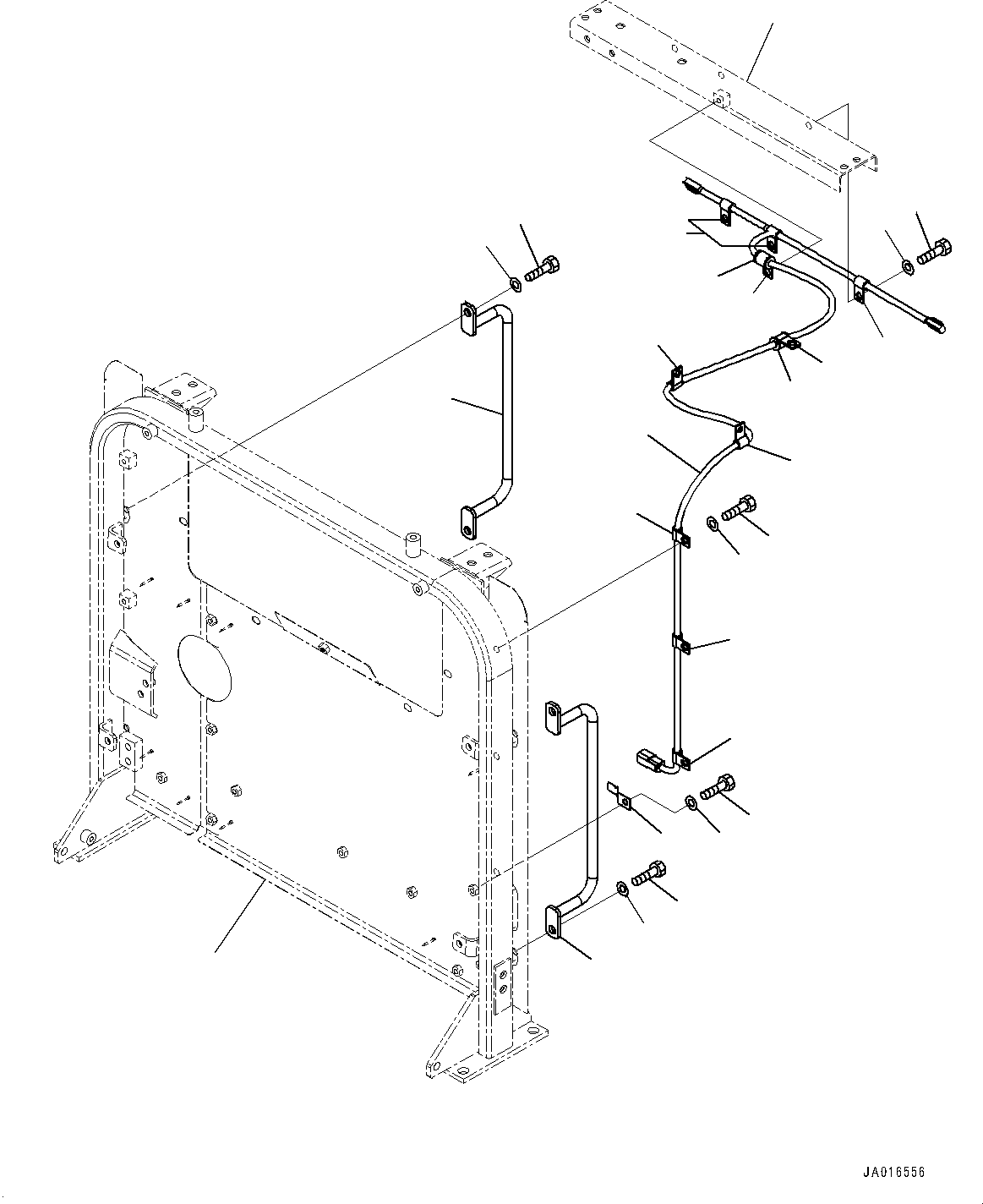 Bracket(Hood,Grille) (423-54-41371) KOMATSU