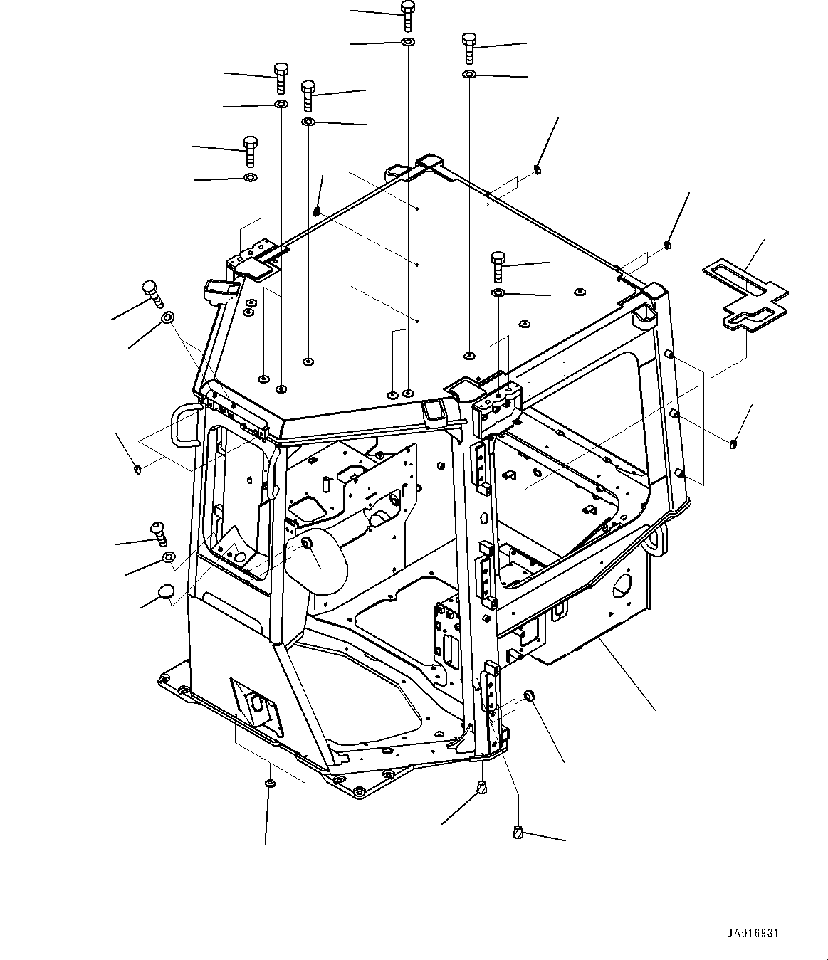 Кабина в сборе 14X-Z11-7222 KOMATSU