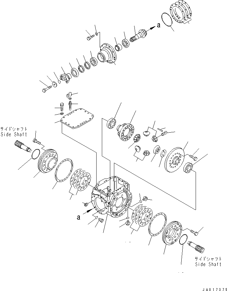 AXLE ASS'Y,REAR (\0\417-23-20001) KOMATSU