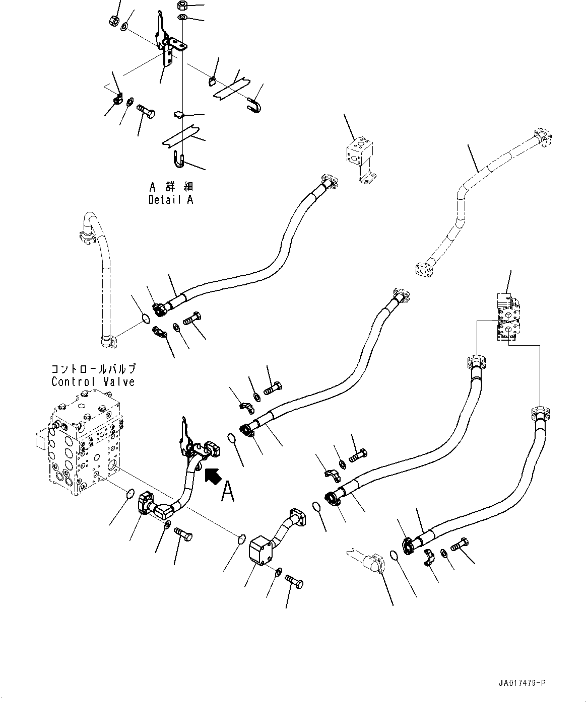 Tube(Steering Demand Valve,Steering Piping) (421-62-42171) KOMATSU