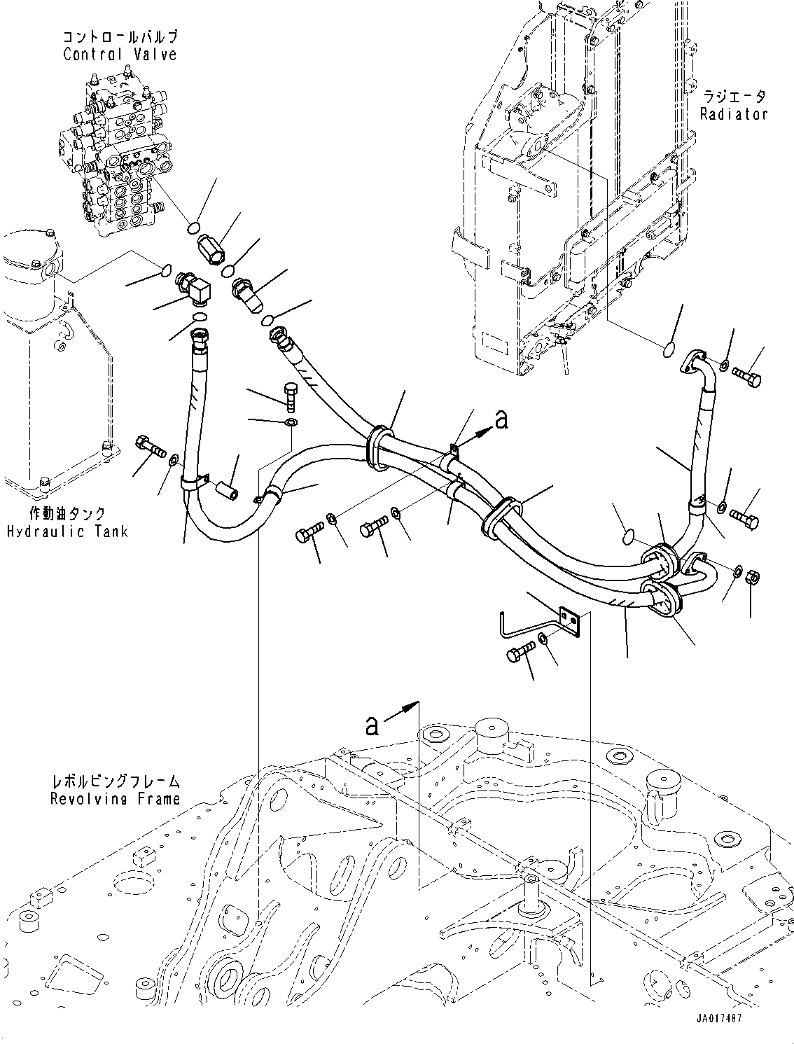 Шланг 21W-62-62520 KOMATSU