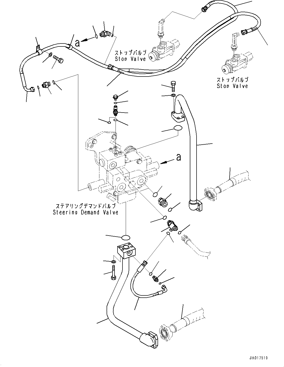 Hose(Hydraulic Piping,Steering Piping) (421-62-53330) KOMATSU