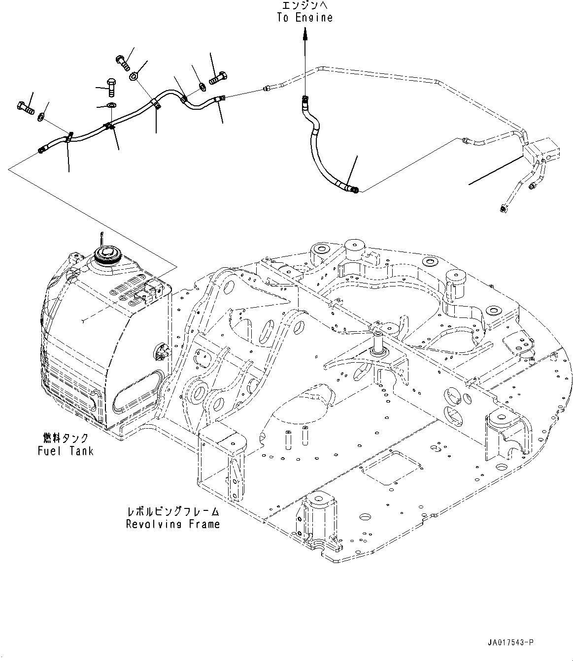 Шланг 22P-04-21162 KOMATSU