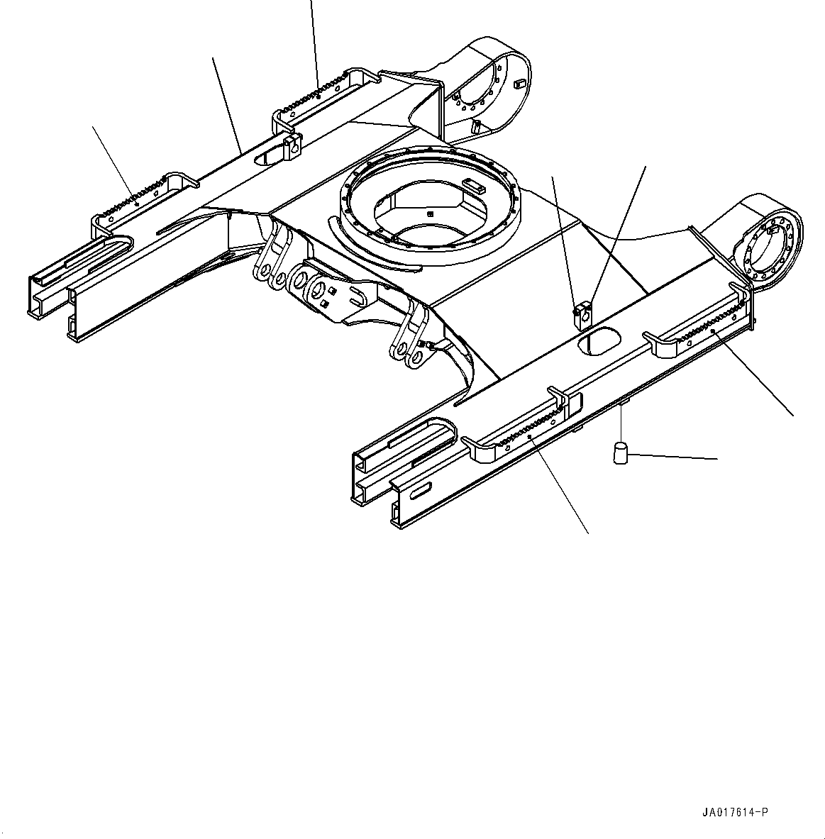Рама гусеничной тележки 22P-30-22122 KOMATSU