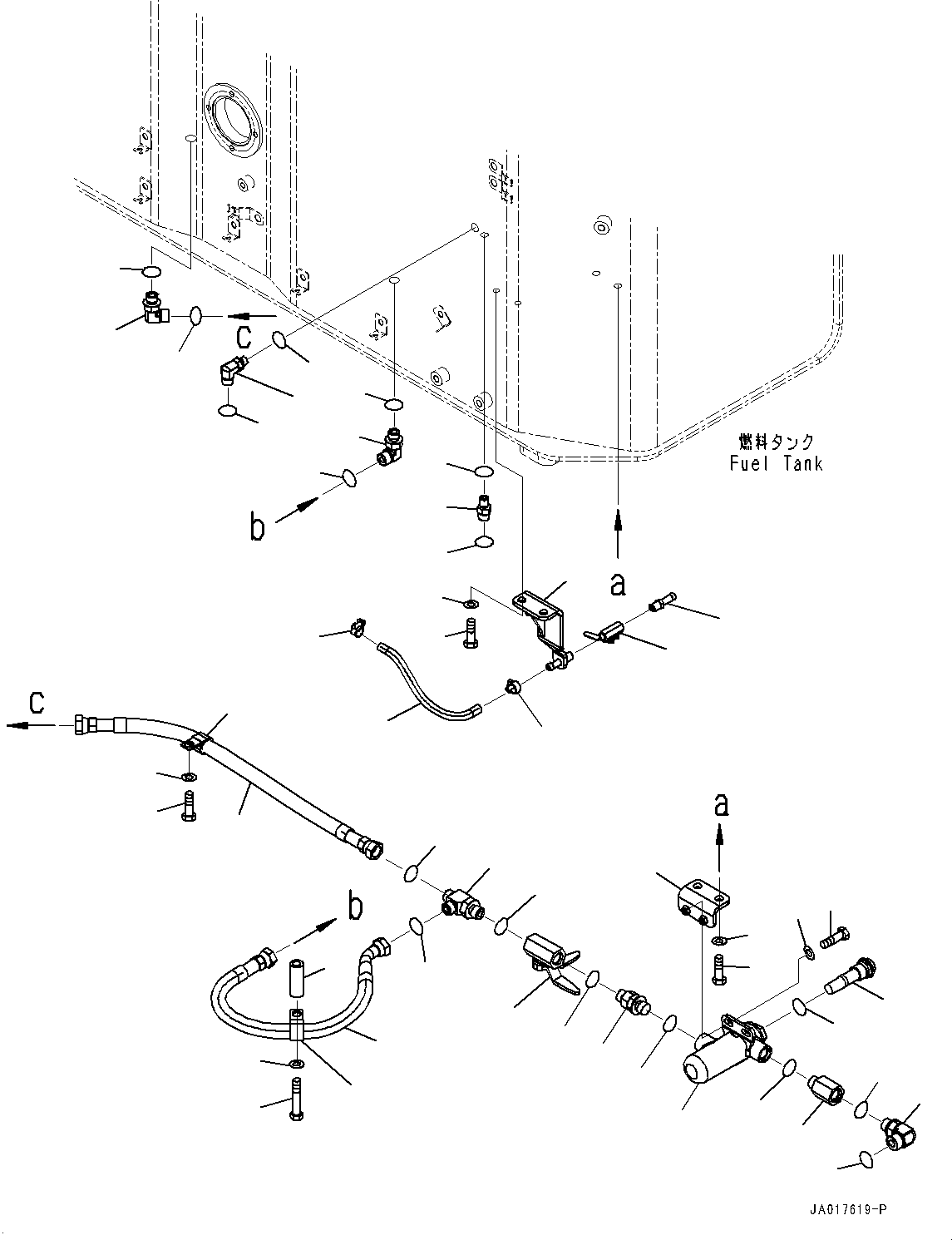 Трубка 07270-21025 KOMATSU
