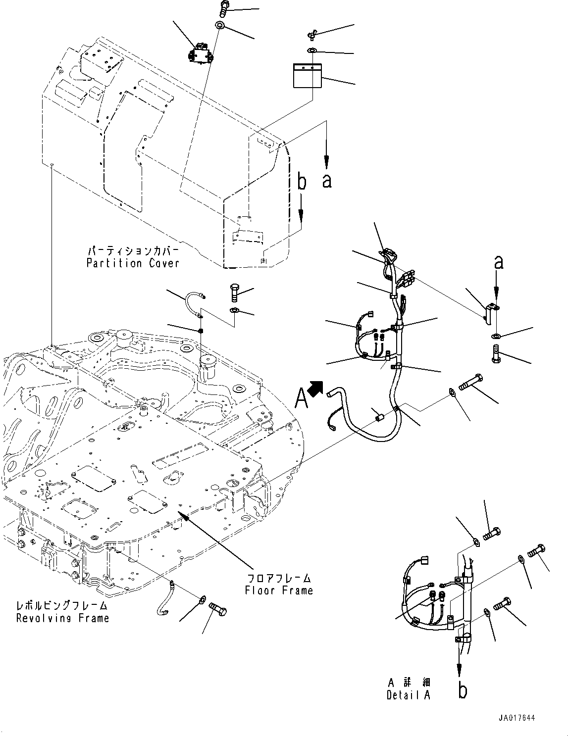 Cable(Electric Wiring Harness,Wiring Harness Clamp, Control Valve) (22P-06-21351) KOMATSU