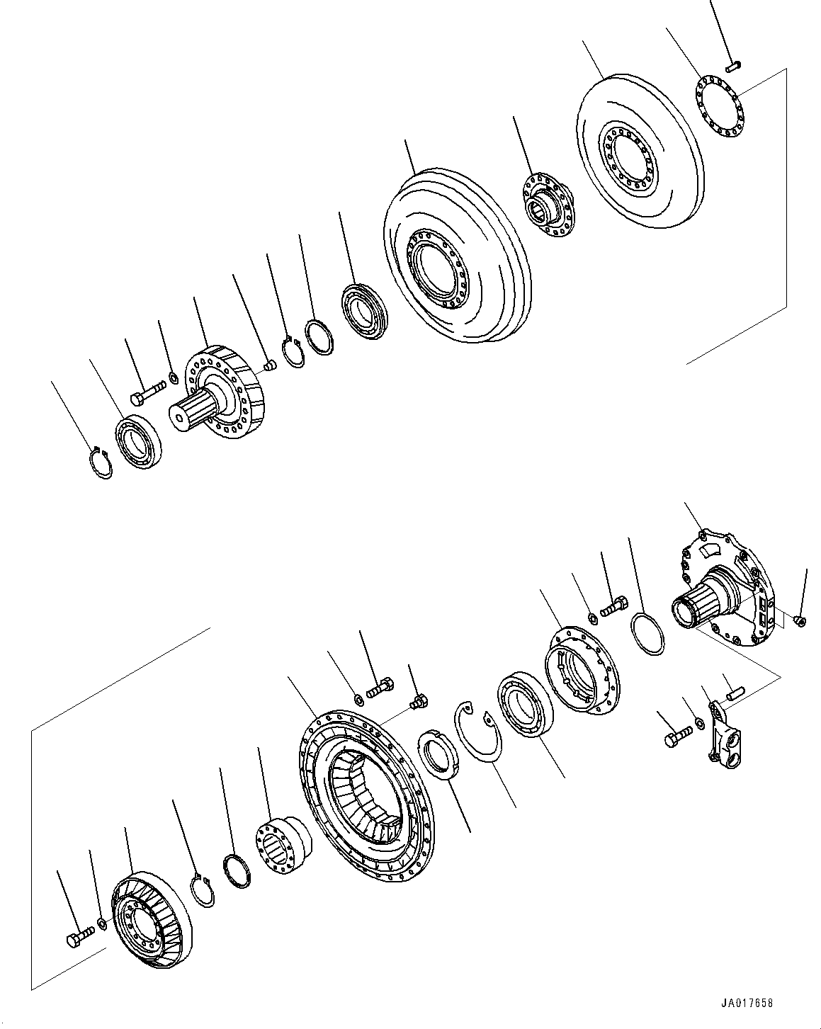 Кольцо подшипника 154-13-72120 KOMATSU