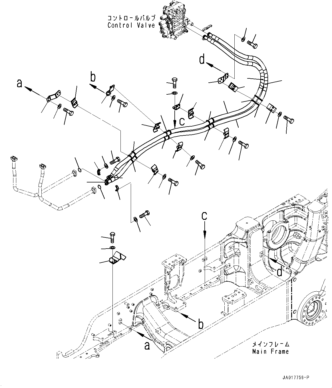 Шланг 154-61-88461 KOMATSU