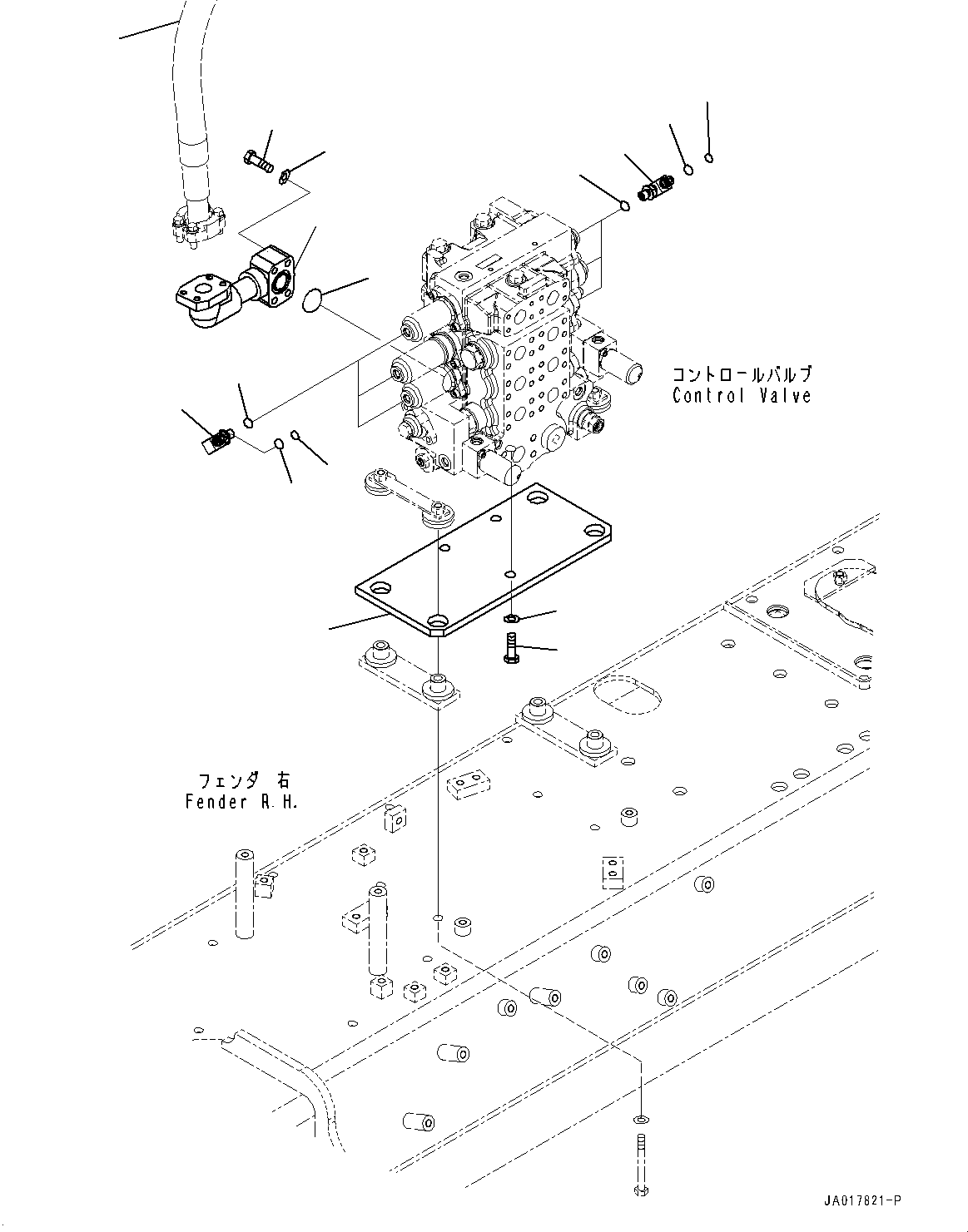 Трубка 154-61-85261 KOMATSU