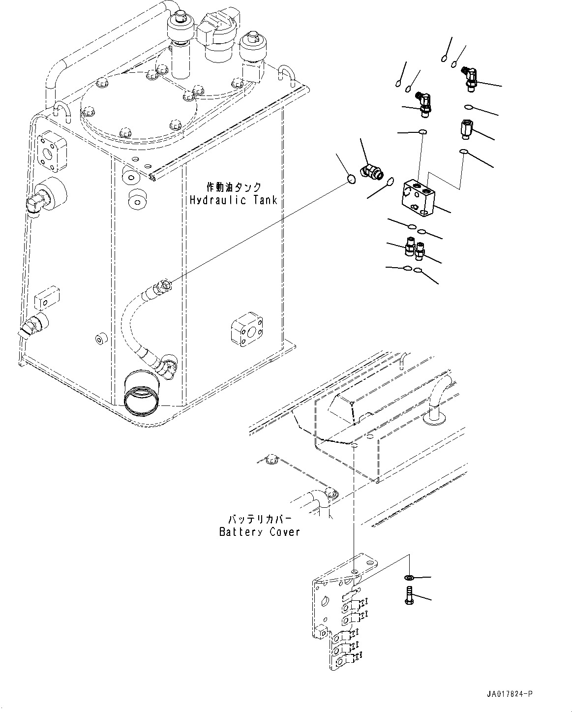 Угольник 11Y-62-41291 KOMATSU