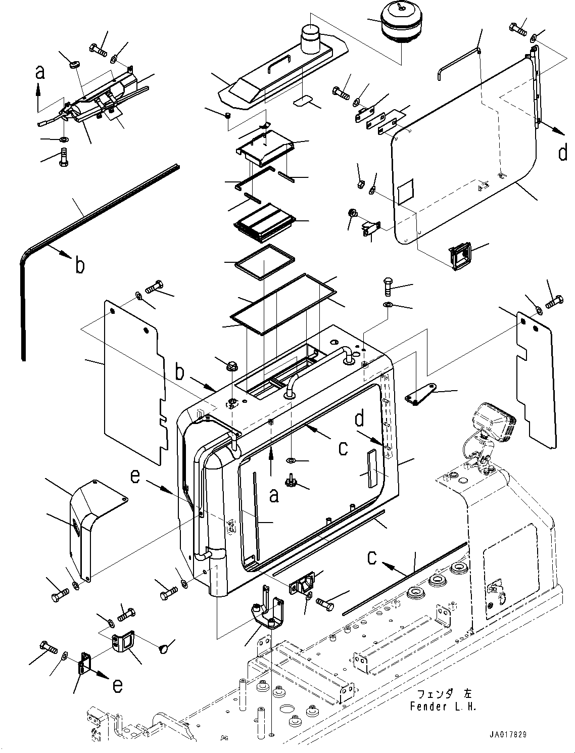 Крышка в сборе 154-54-87452 KOMATSU