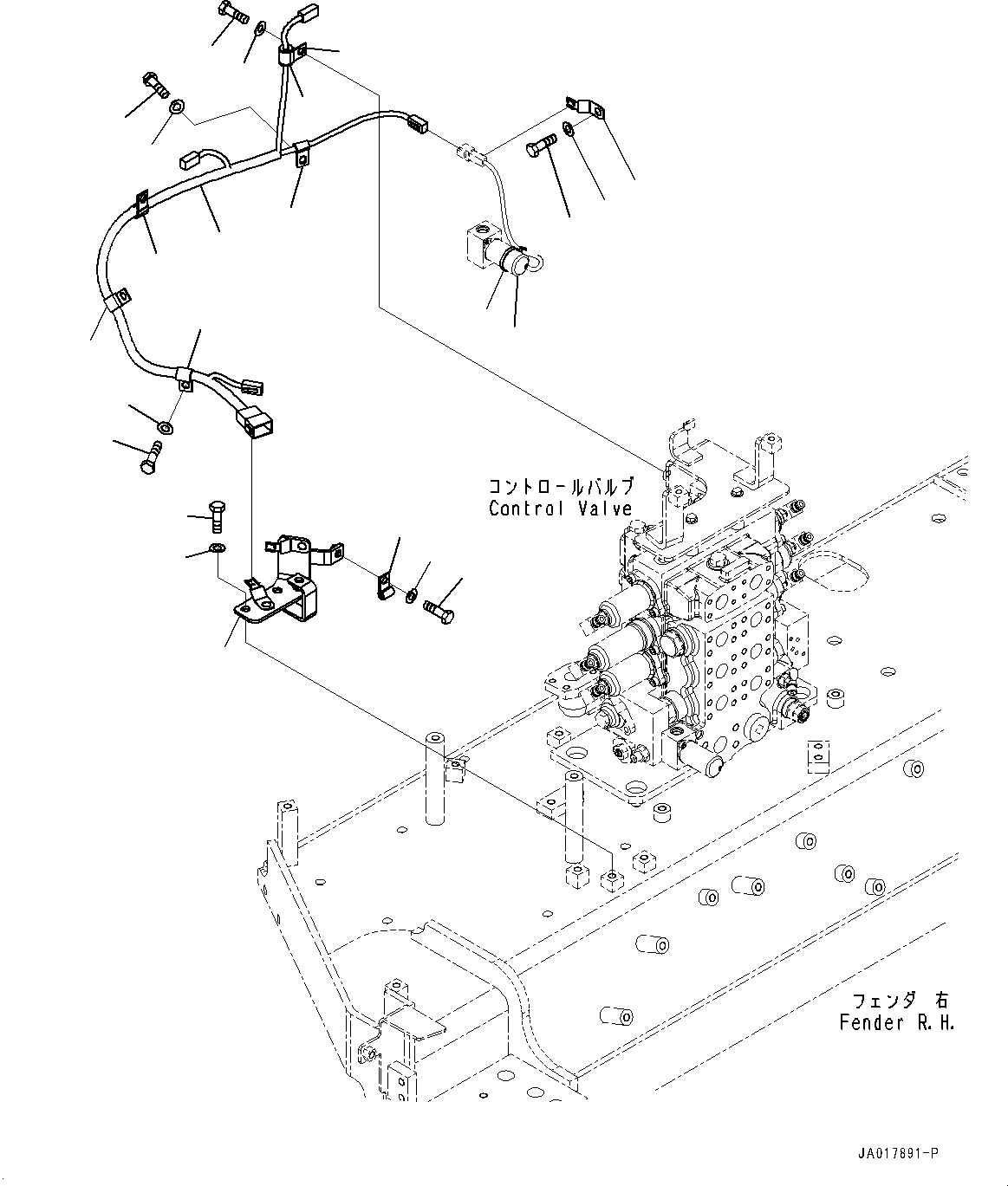 Жгут проводов 154-06-87121 KOMATSU