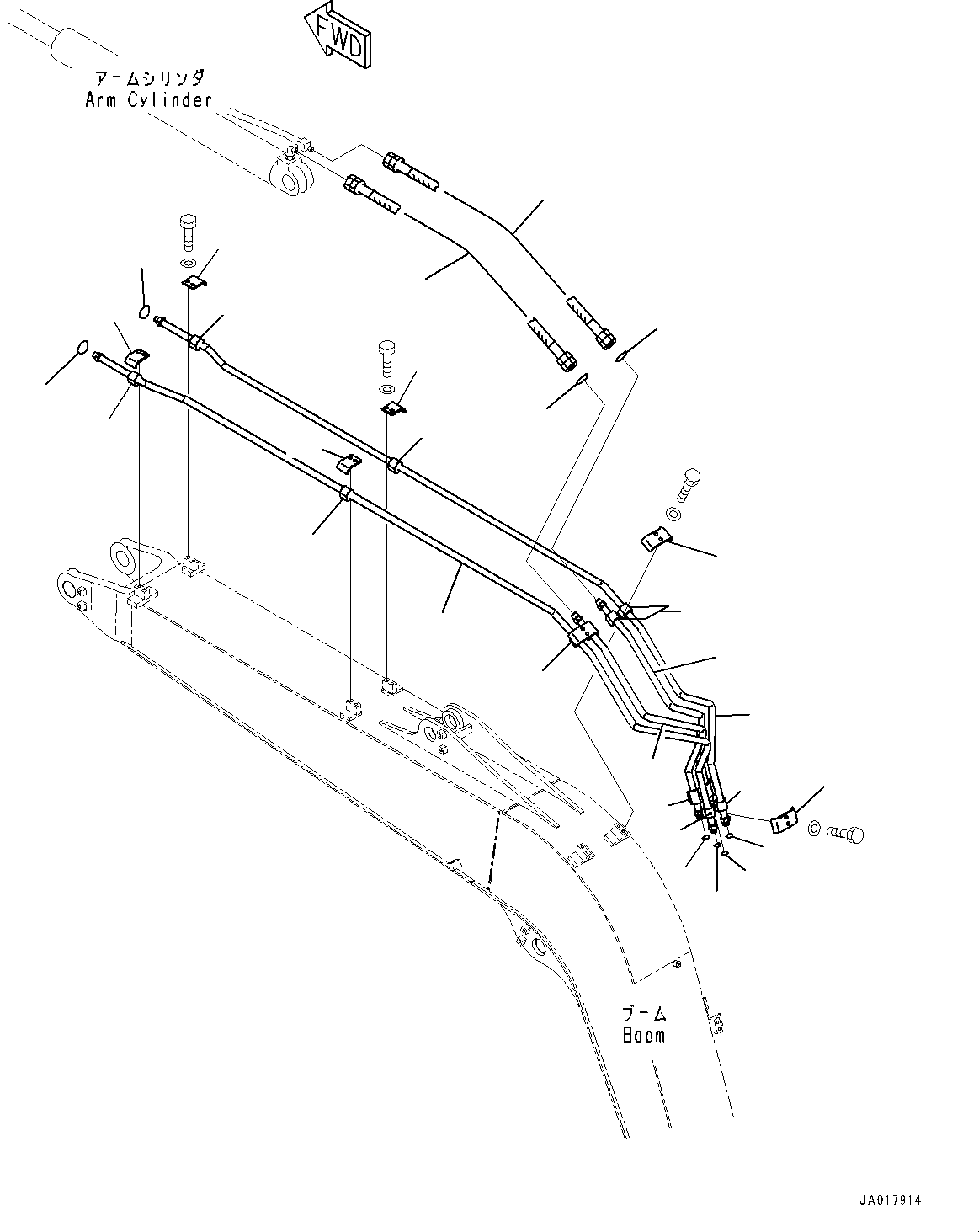Шланг с торцевым уплотнением 02756-004A7 KOMATSU