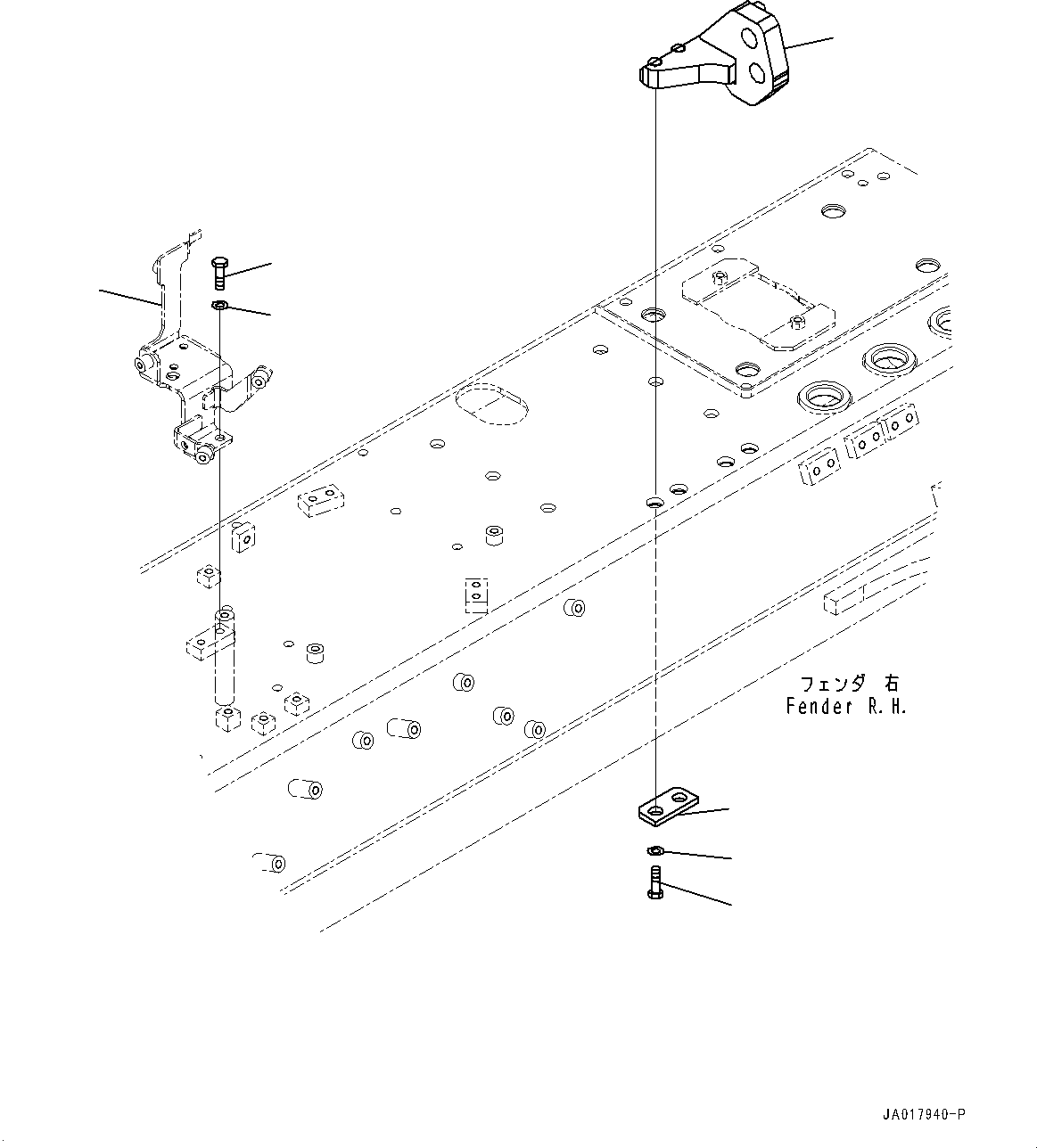Bracket(Fender,PPC Block,With Preventive Maintenance Service Connectors) (154-61-88871) KOMATSU