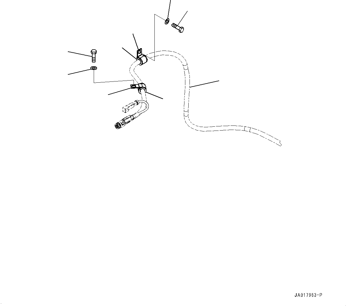 Hose(DEF Piping,Piping) (154-01-89981) KOMATSU