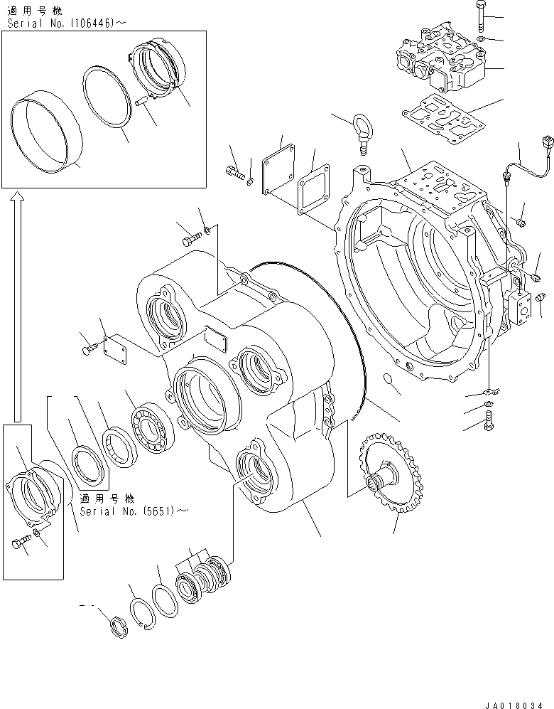 Гидротрансформатор в сборе 566-13-41002 KOMATSU